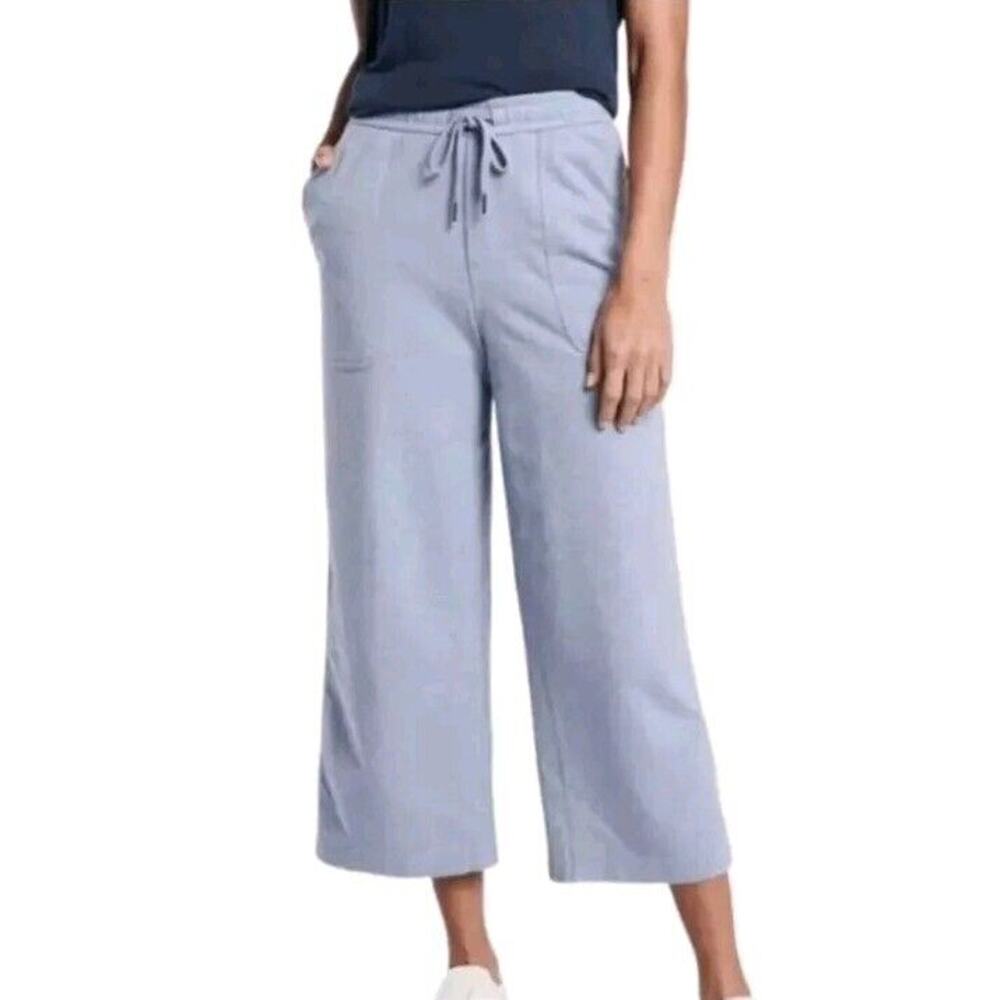 Athleta Farallon Heathered Wide Crop Pants size 2